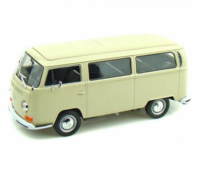 1:24 1972 Volkswagen T2 Bus (Cream) WL22472W - Click Image to Close