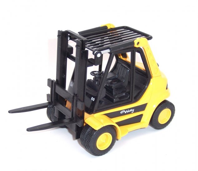 5.6" DIE CAST PULL BACK FORK LIFT TRUCK WL92010-6D - Click Image to Close