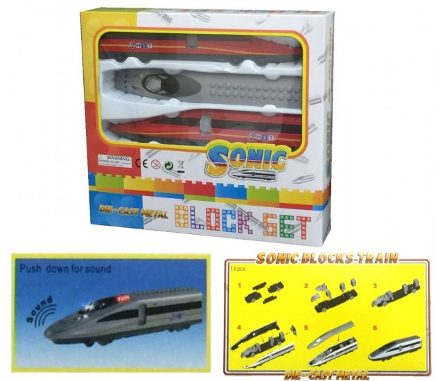 Sonic Bloks Train Diecast Model DC-9000P - Click Image to Close