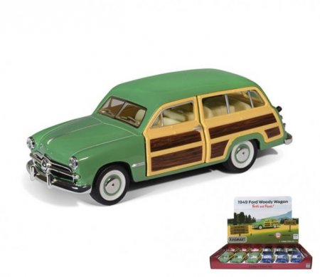 1:40 5" 1949 Ford Woody Wagon (4 asst. colors) KT5402D