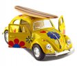 1:32 1967 VW Classical Beetle with Printing & Wooden Surfboard KT5057DFS1