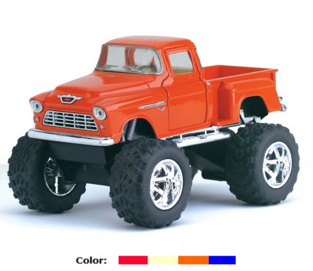 Chevy Stepside Pick-up (Off Road) 1955 1:32 (5", 4 Assorted Colours) KT5330DB - Click Image to Close