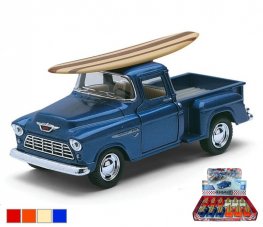 1:32 1955 Chevy Stepside Pick-up with Wooden Surfboard (4 Colors) KT5330DS1