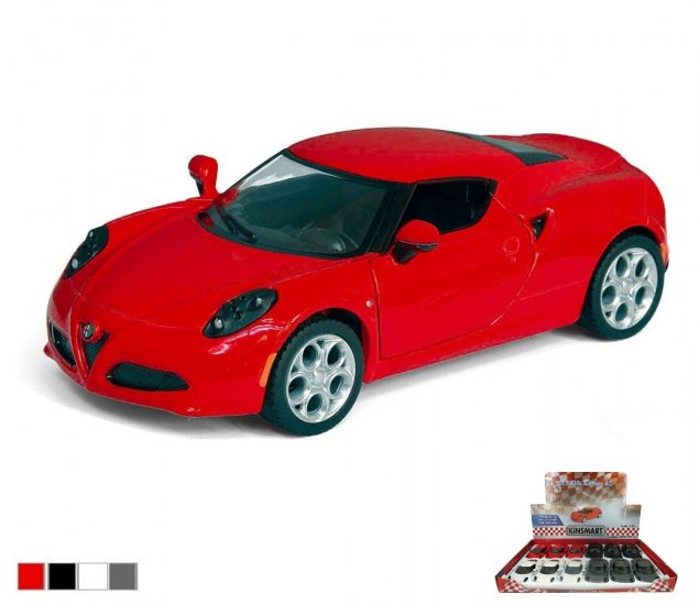 1:32 2013 Alfa Romeo 4C (4 Asstd Colors) KT5366D - Click Image to Close