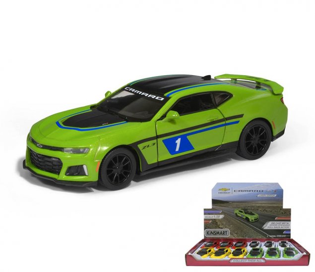 1:38 5" 2017 Chevrolet Camaro ZL1 with printing (4 asst. colors) KT5399DF - Click Image to Close