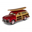 1:40 5" 1949 Ford Woody Wagon with surfboard ?4 Colors) KT5402DS1