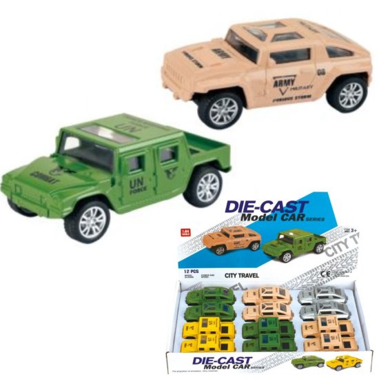 3.5\" Diecast Models 1:64 Hummer UN & Army (2 Styles.) MLQ2561D-12