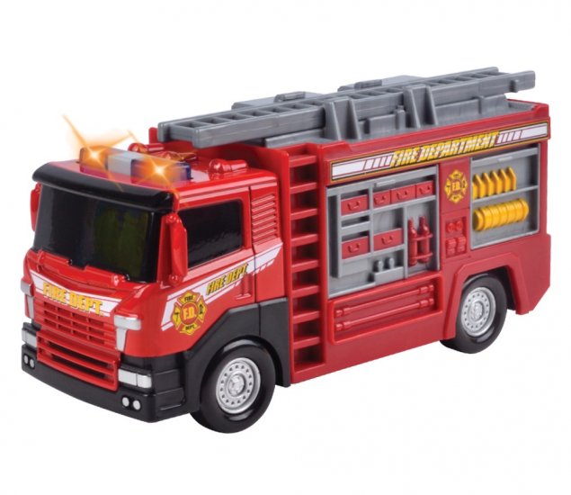 7.5" Light & Sound Fire Engine MM78072 - Click Image to Close