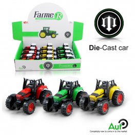 3.5" Diecast Models Farm Tractor A (3 Colours Assorted) MY2457D-12 3.5" Diecast Models Farm Tractor A (3 Colours Assorted) MY2457D-12