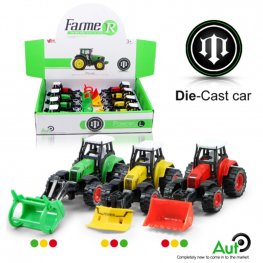 3.5" Diecast Models Farm Tractor B (3 Colours Assorted) MY2458D-8 3.5" Diecast Models Farm Tractor B (3 Colours Assorted) MY2458D-8