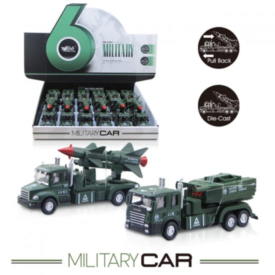 6" Diecast Models Military Rocket Battle Vehicle (2 Assorted) MY2461D-12