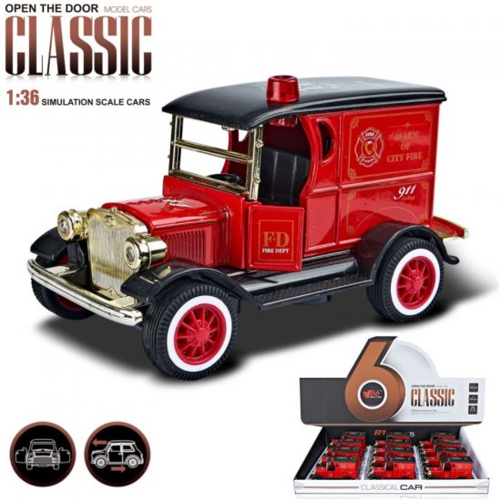 5\" Diecast Models 1:36 Ford T Model Fire MY2477D-12
