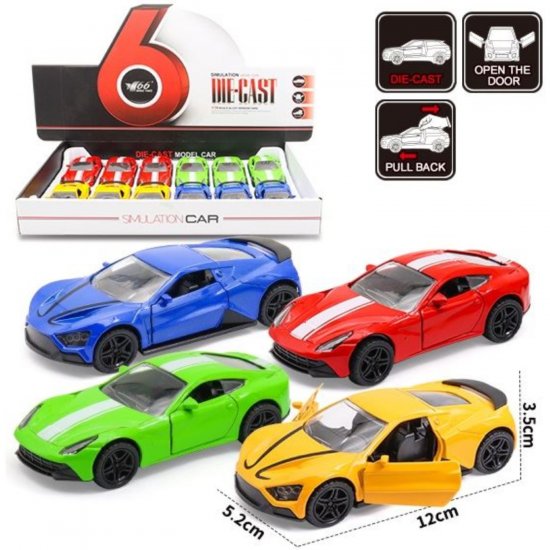 5\" Diecast Models Ferrari & Zenvo (4 Colours Asst.) MY2478D-12