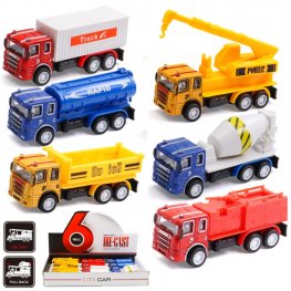 3.5" Diecast Models City Trucks A (6 Assorted) MY2578D-12  3.5" Diecast Models City Trucks A (6 Assorted) MY2578D-12
