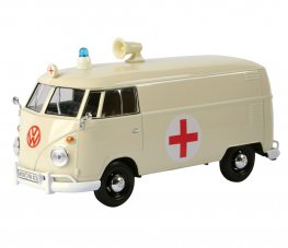 1:24 Volkswagen Type 2 (T1) Delivery Van - Ambulance (Cream) MM79565AB  1:24 Volkswagen Type 2 (T1) Delivery Van - Ambulance (Cream) MM79565AB