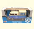 1:24 Volkswagen Type 2 (T1) Food Truck (White with Blue) MM79576FT