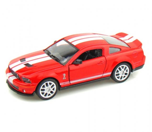 2007 SHELBY COBRA GT500 - 1:24 (Red + White Strap) WL22473W