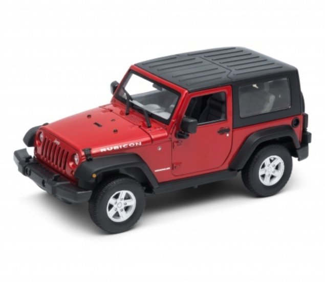 1:24 Jeep Wrangler Rubicon Soft Top (Red) WL22489HW - Click Image to Close