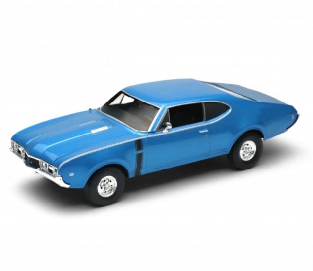 1:24 1968 OLDSMOBILE 442 (Metallic Blue) WL24024W - Click Image to Close