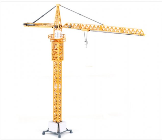 1:50 Tower Slewing Crane Heavy Die-cast Model KDW625017W - Click Image to Close